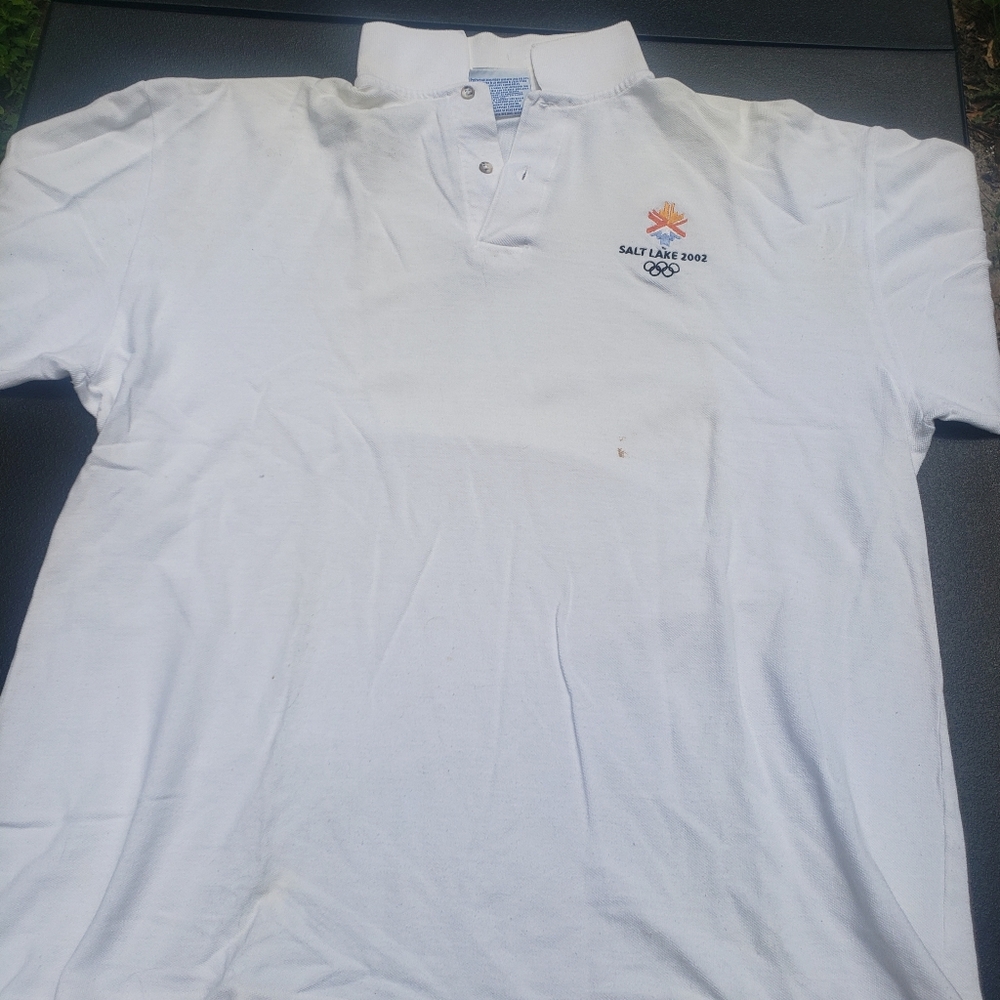 Vintage Mens Salt Lake 2002 Olympics Original Polo